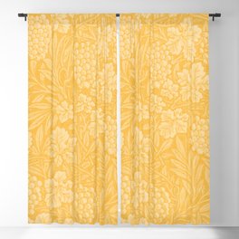 Summer Vine Marigold Sunshine Golden Yellow Flower Market Vintage Retro Cute Cozy Boho Minimalist Blackout Curtain