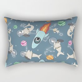 Sharks in Space Rectangular Pillow