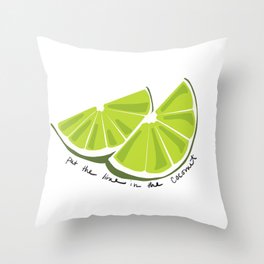 Lime in the Coconut Throw Pillow