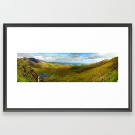 Conner Pass Panorama Framed Art Print