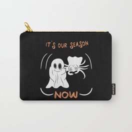 Halloween, Ghost And Crab Go To Party Carry-All Pouch | Halloween, Crab Ghost, Crab, Cute, Halloween Motif, Sour, Ghost, Graphicdesign, Having Fun, Ghosts 