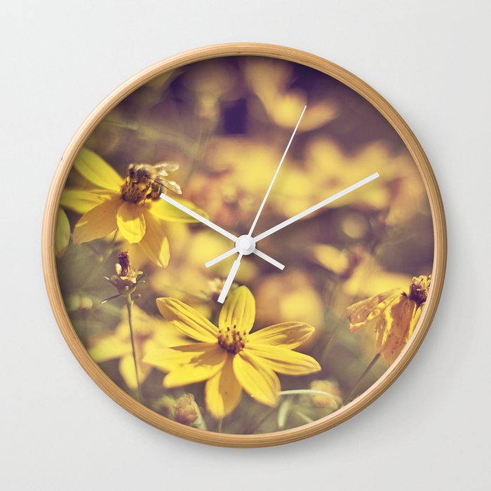 Summer  Bee Wall Clock