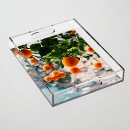 Amalfi Coast Oranges Acrylic Tray