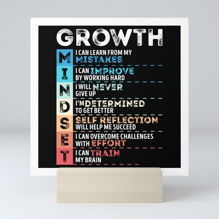Motivational Quotes Growth for Entrepreneurs Mini Art Print