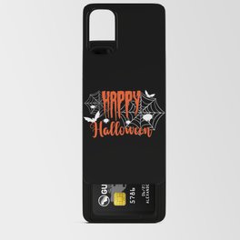 Happy Halloween Spooky Spiderwebs Android Card Case
