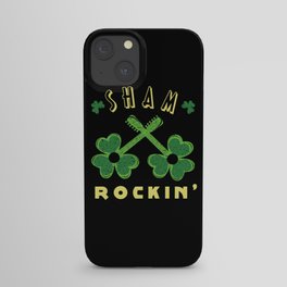 Guitar Sham Rocking Shamrock Saint Patrick's Day iPhone Case