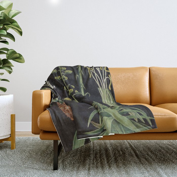 Botanical Pineapple Throw Blanket