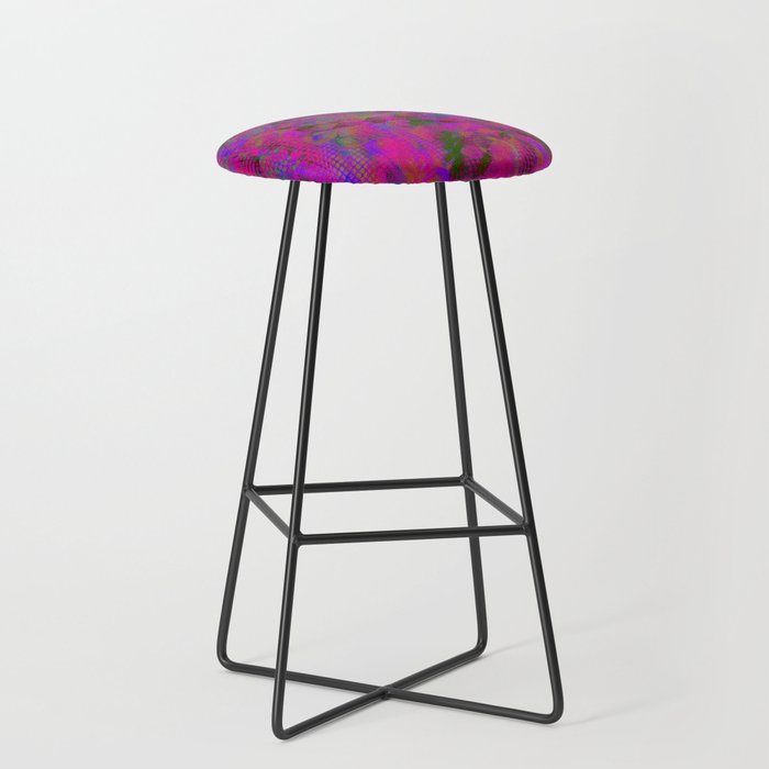 Orbit Neon Lights  Bar Stool