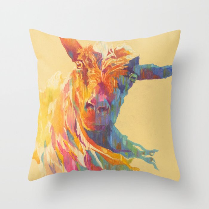 GOAT Throw Pillow