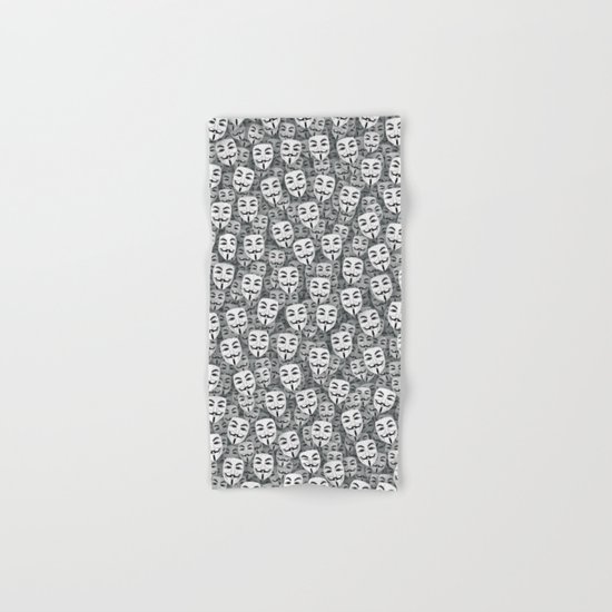 Anonymous masks Hand & Bath Towel