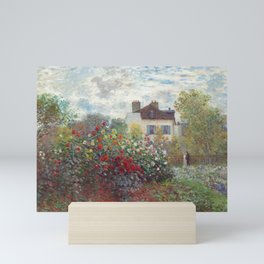 Claude Monet - The Artist's Garden in Argenteuil, A Corner of the Garden with Dahlias Mini Art Print