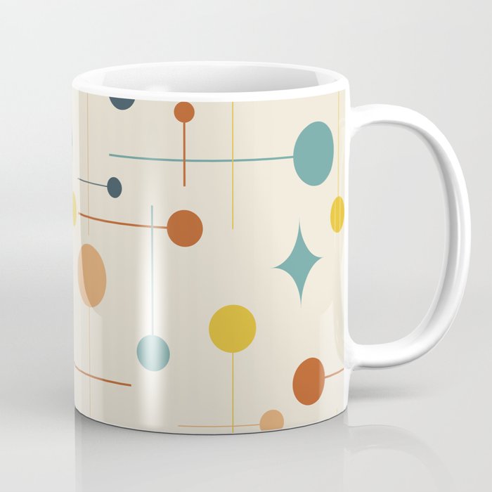 Mid Century Modern Abstract Seamless Pattern 9 Coffee Mug