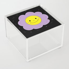 Smiley Face Flower Head Artwork Acrylic Box