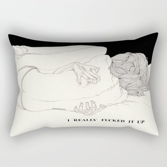 Perfect Contrition (Can't See The Moon) Rectangular Pillow