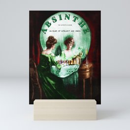 Vintage 1876 Absinthe Liquor "The Artist's Choice" Elixir Aperitif Cocktail Alcoholic Advertisement Poster for kitchen, dining room  office Mini Art Print