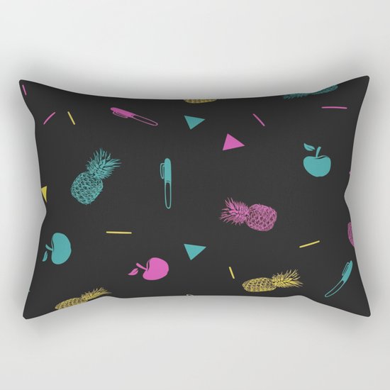 Pen Pineapple Apple Pen Rectangular Pillow
