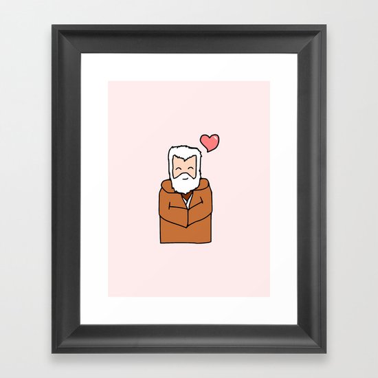 Obi-Wan Valentine Framed Art Print