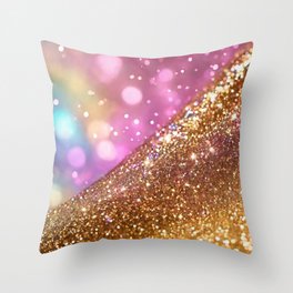Glitter Opal Popular Holographic Collection Throw Pillow
