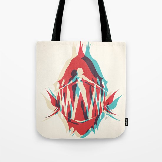 Piranha Girl Tote Bag