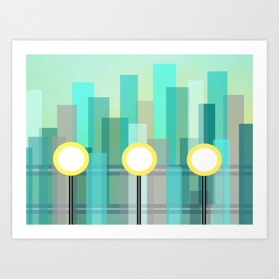 Downtown Art Print