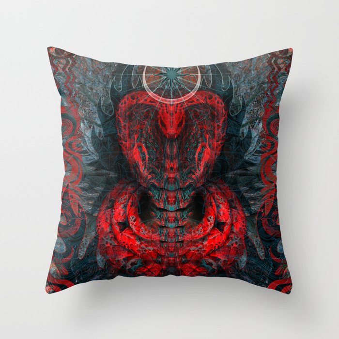 Seen Through Flames and Ashes Throw Pillow