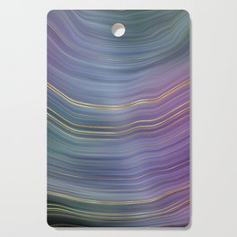 Gold Abstract Agate 8 Cutting Board
