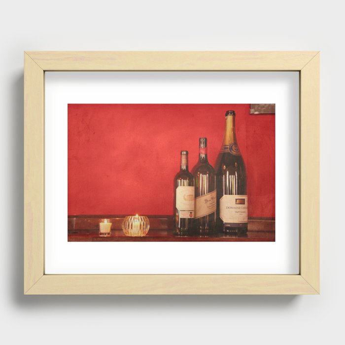 Wine on the Wall Recessed Framed Print