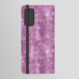 Glam Mauve Diamond Shimmer Glitter Android Wallet Case