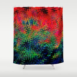 Surrealistic And Psychedelic Pattern Shower Curtain