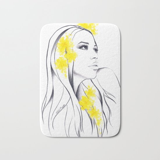 Yellow Bath Mat