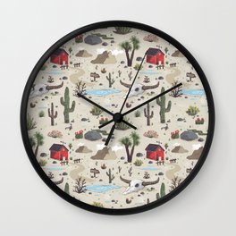 Somewhere In The Desert Wall Clock
