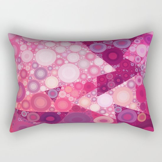 Pink Sherbet Bubbles Rectangular Pillow