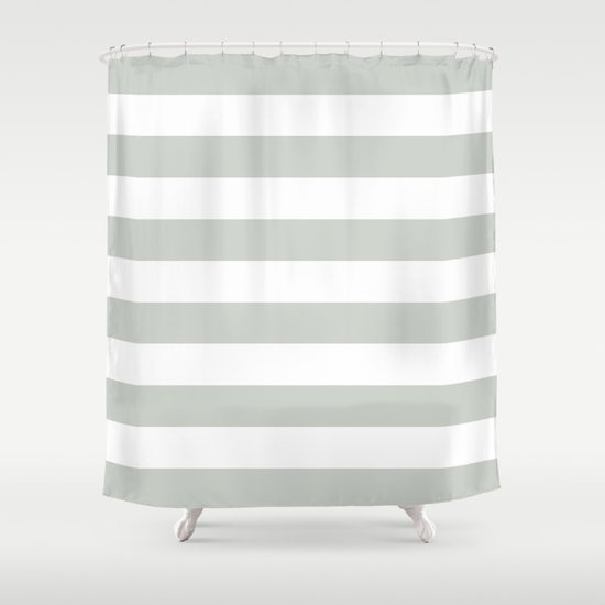 Stripe Bold Sea Salt Shower Curtain
