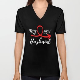 My New Husband - Just Married Unisex V-Neck