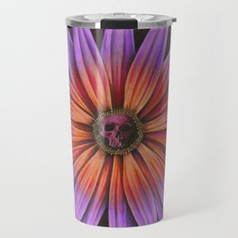 Flower Skull Travel Mug