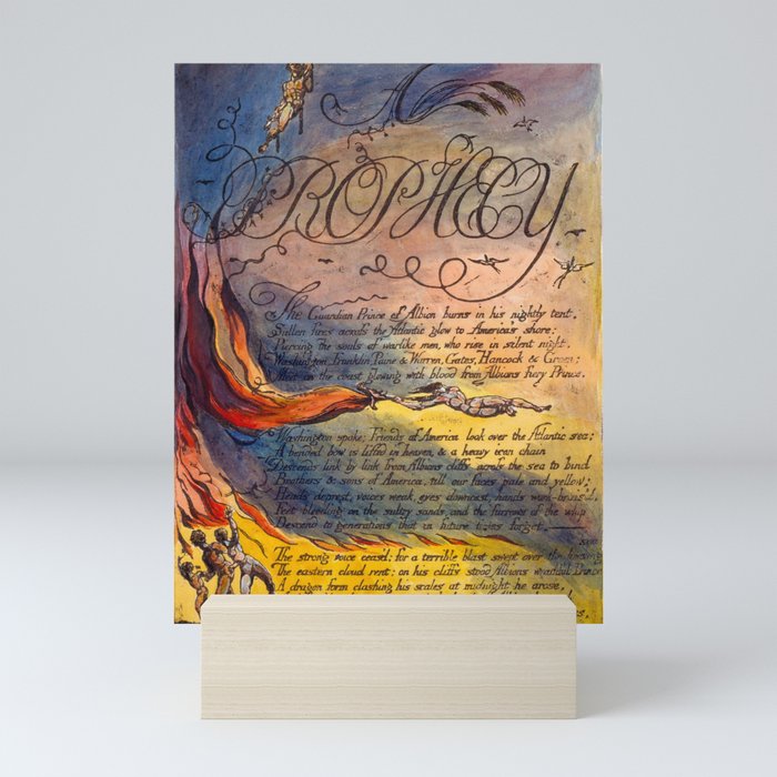 Art from "America: A Prophecy" by William Blake (1793) Mini Art Print
