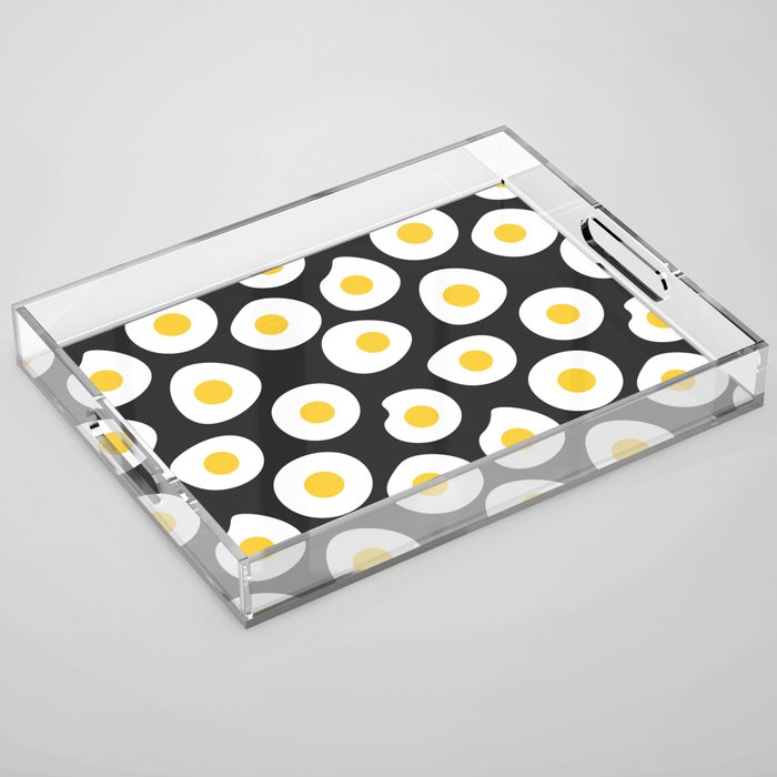 Egg Slice Pattern Acrylic Tray