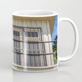 Beachside Shed Coffee Mug | Building, Color, Beachside, Closed, Shed, Shut, Structure, Photo, Metalbars 