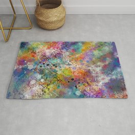 PAINT STAINED ABSTRACT Rug