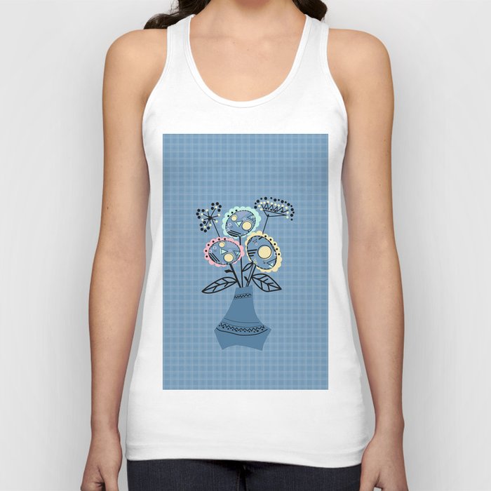 Quilling Flowers In Vase Unisex Tank Top By Palitraart Society6