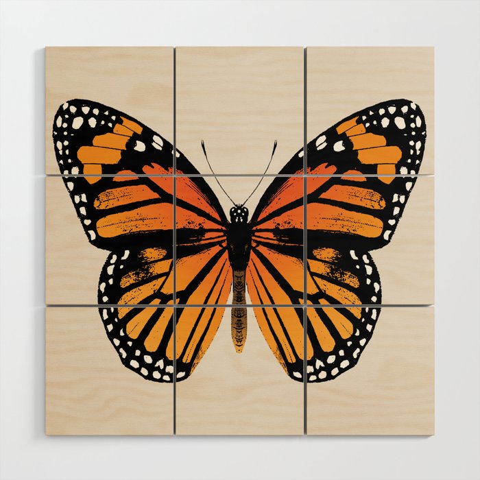 Monarch Butterfly | Vintage Butterfly | Wood Wall Art