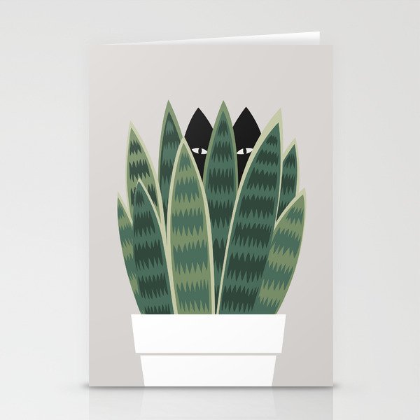 Cat and Plant 22: Sneak Plant Stationery Cards