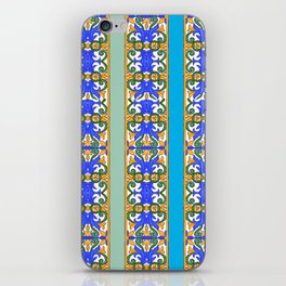 Summer ,Sicilian tiles ,azulejo,majolica art iPhone Skin