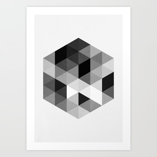 Geo Hex 02. Art Print
