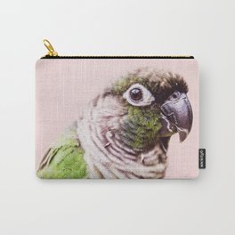 Parot Photography | Peek-a-boo | Tropical | Wildlife | Bird | Blush Pink Carry-All Pouch
