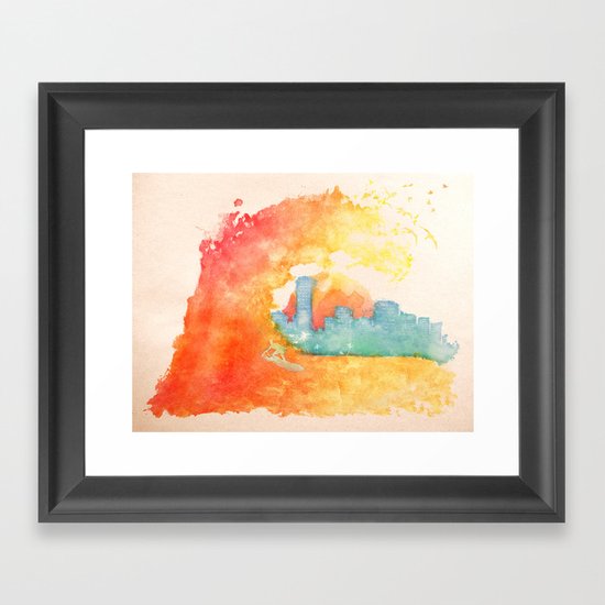 Bienvenido a Miami Framed Art Print