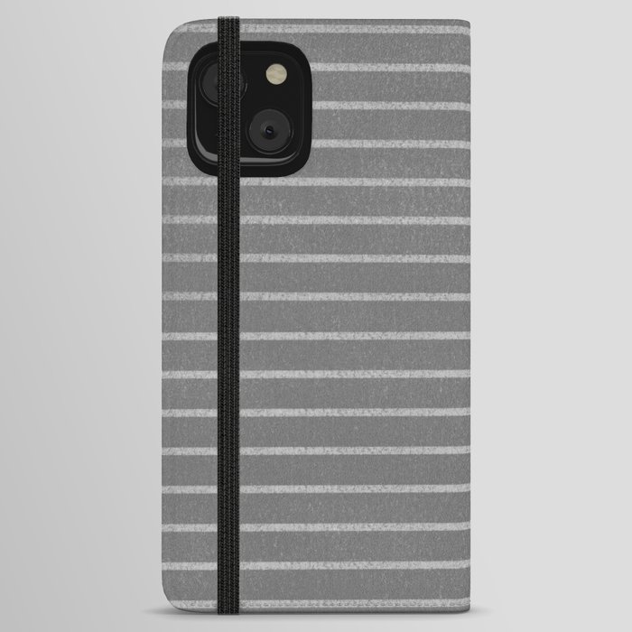 Classic Stripe (Gray) iPhone Wallet Case