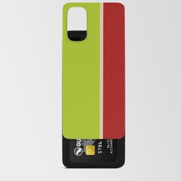 Spring 2 tones Lime green & Red Android Card Case
