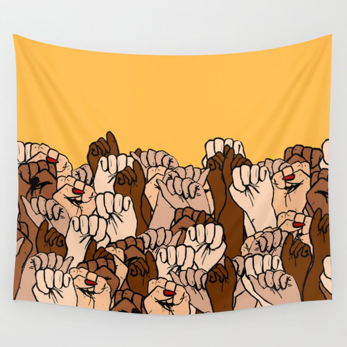 Power fists Wall Tapestry