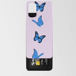 Blue butterflies pattern Android Card Case